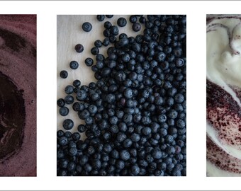 Photograph on Acrylic - Blueberry and Yogurt Souffle