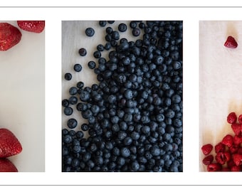 Photograph on Acrylic - Berry Triptych