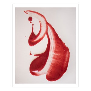 Raspberry Puree: Paint 2 Digital Photograph on Fine Art Paper image 1