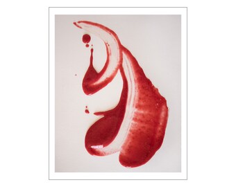 Photograph on Fine Art Paper - Raspberry Puree: Paint 2