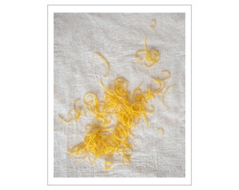 Lemon Zest - Digital Photograph on Fine Art Paper