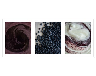 Blueberry and Yogurt Souffle - Digital Photography on Acrylic