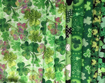 St. Patrick&#39;s Day Einde van de bout stofpakket/Klavertinten/Klavers/Regenbogen/Pot met goud/Pakketprijs/Aan het einde van de bout stofpakket #149