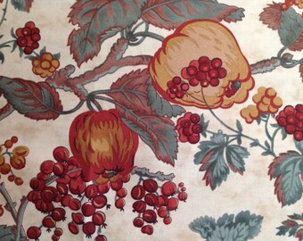 Harvest Home Cream by Brannock and Patek for Moda Fabrics/Quilting Sewing Fabric/Floral/Vines/Branches/Berries/Leaves/47" Piece of Fabric