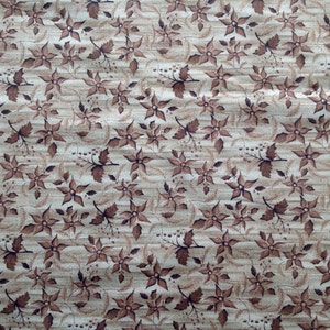 Snow Wonderland by Whimsicals for Red Rooster Fabrics/Cotton Quilting and Craft Fabric/Brown Tones/HALF Yard Pricing