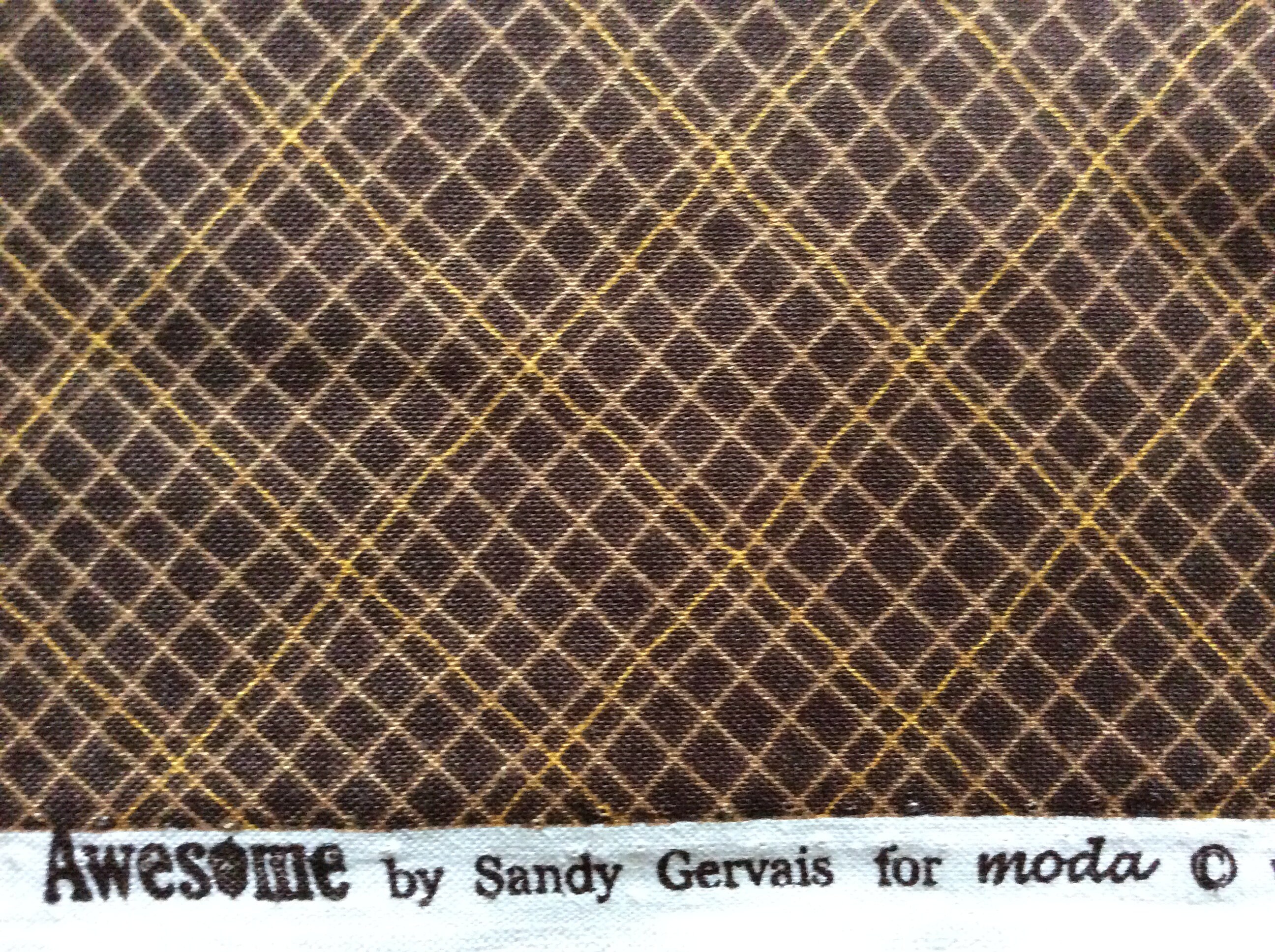 Awesome by Sandy Gervais for Moda Fabrics/quilting Sewing Fabric/gold ...