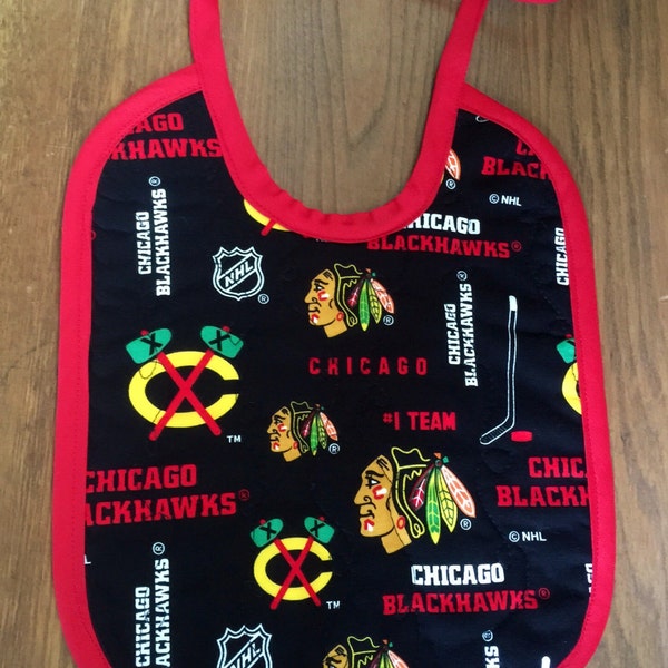 Chicago Blackhawks Baby Bib