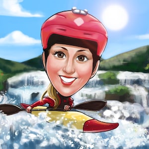 Ilustración de caricaturas personalizadas de fotos / Ilustración de retratos de dibujos animados / Regalos personalizados para colegas, amigos y familiares