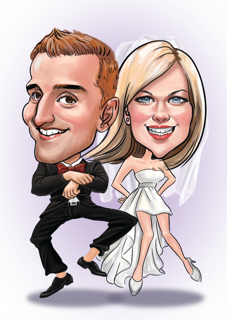 Custom Wedding Caricatures /for invitation/save the | Etsy