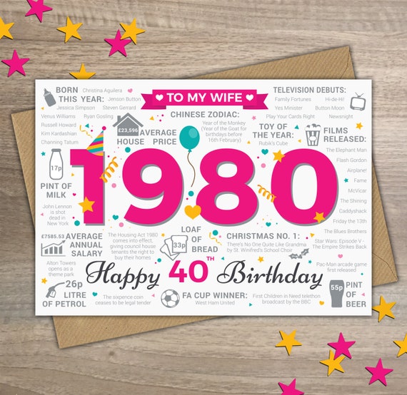 40th birthday wife