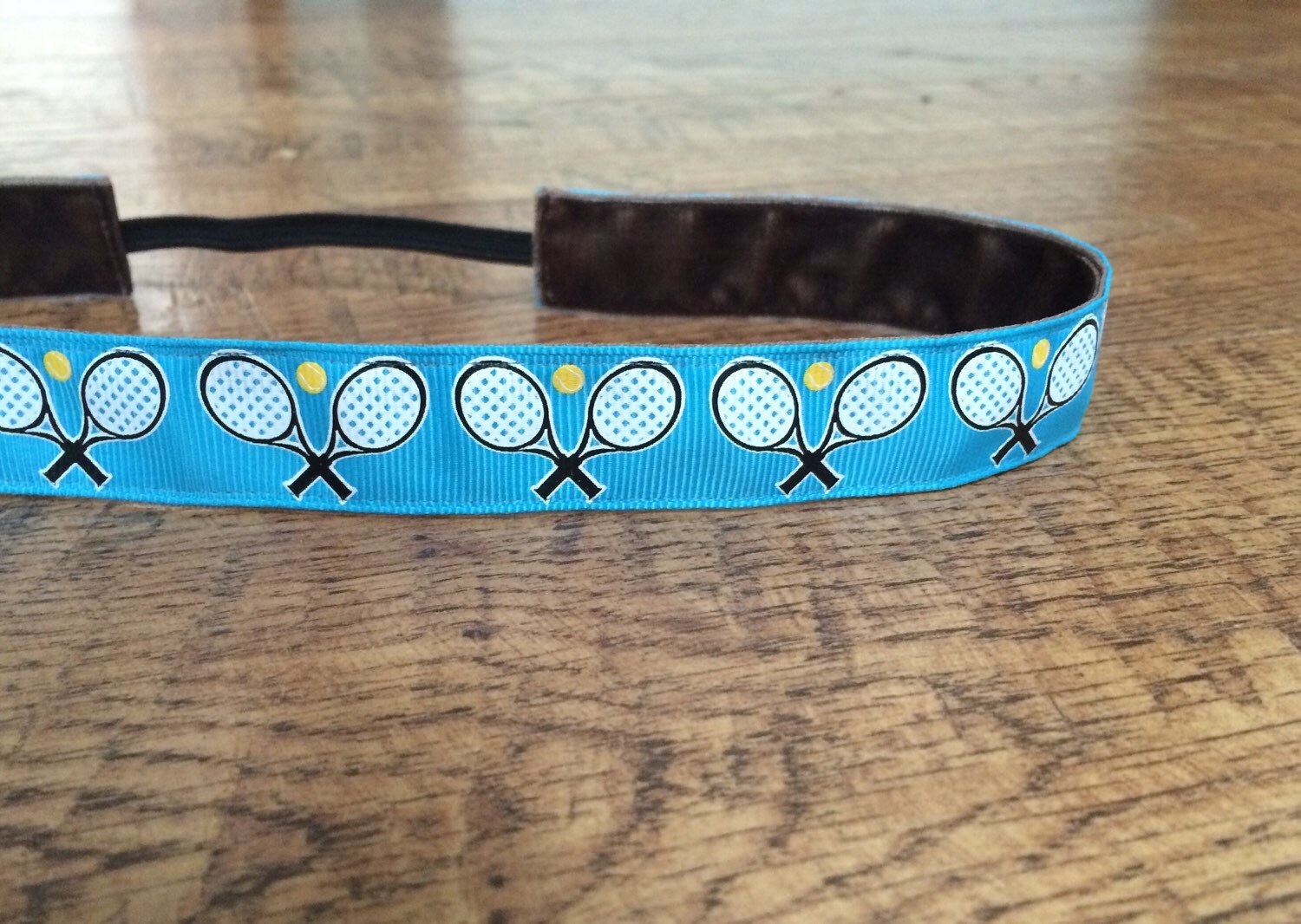 Tennis headband. Tennis accessory racquet ball headband blue Etsy
