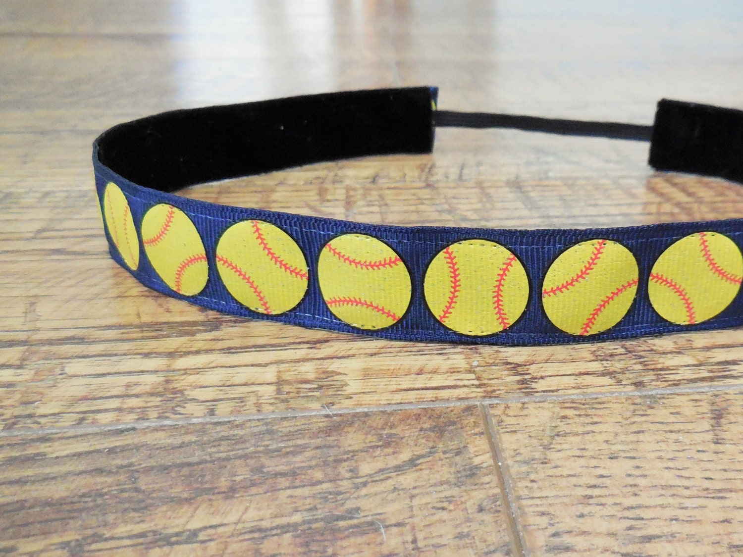 Navy softball headband. Softball headband. Navy blue softball. Etsy