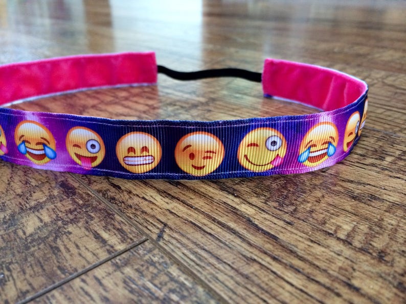 Emoji headband. Emoji accessory. Girls emoji. emoji gift. Etsy