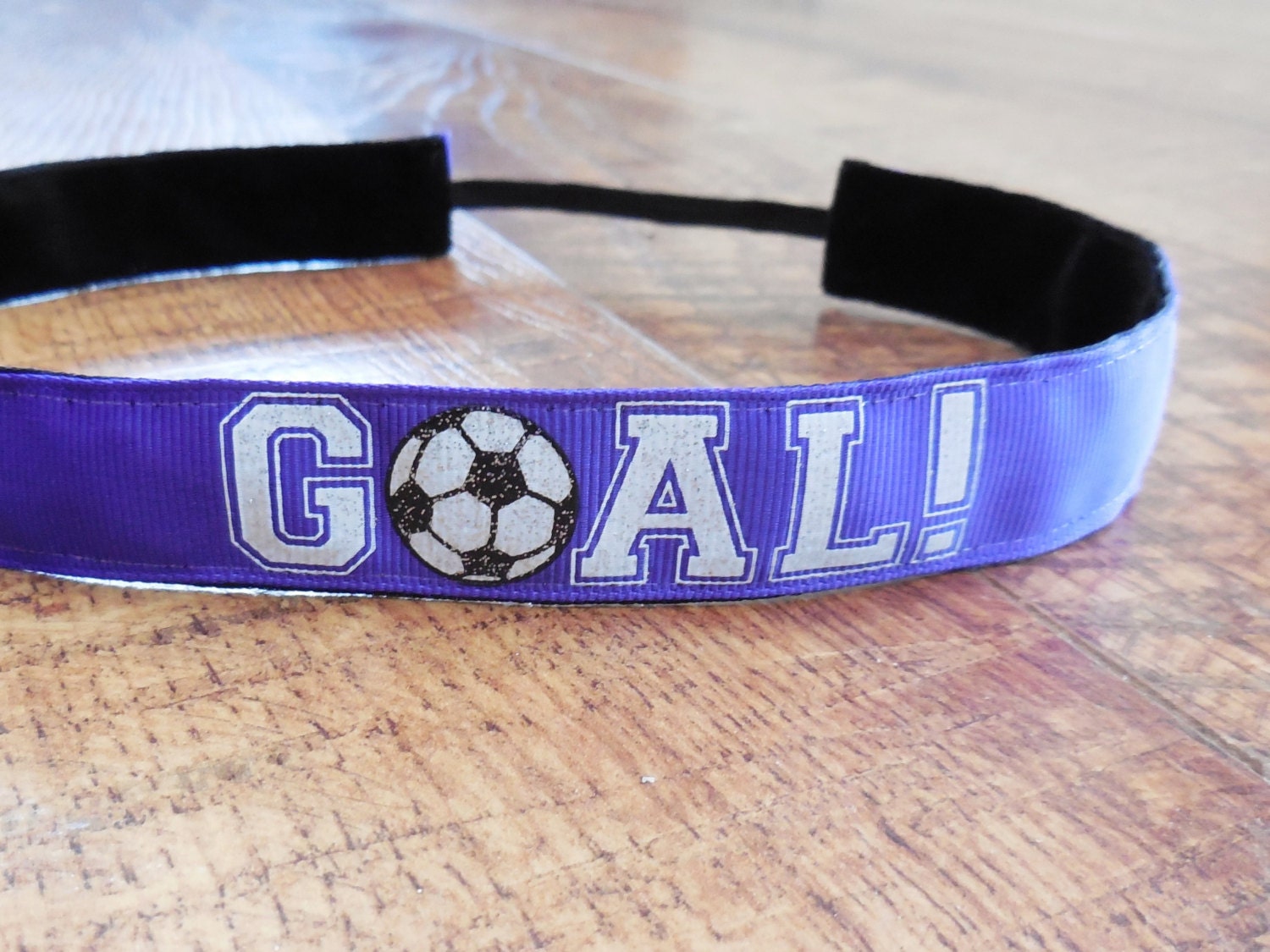 Purple soccer headband. Soccer headband. Soccer sweaty band. Etsy