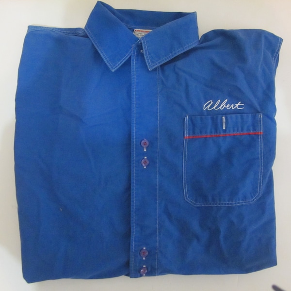 Vintage Albert "Philly Lanes" Short Sleeve Platinum Fubu Shirt