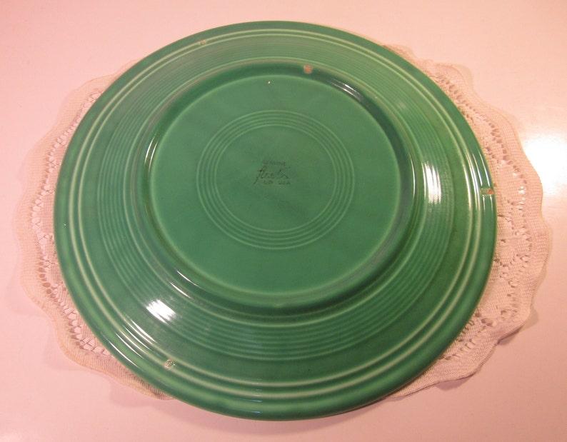Vintage Green Fiesta Ware Large Serving Platter Etsy