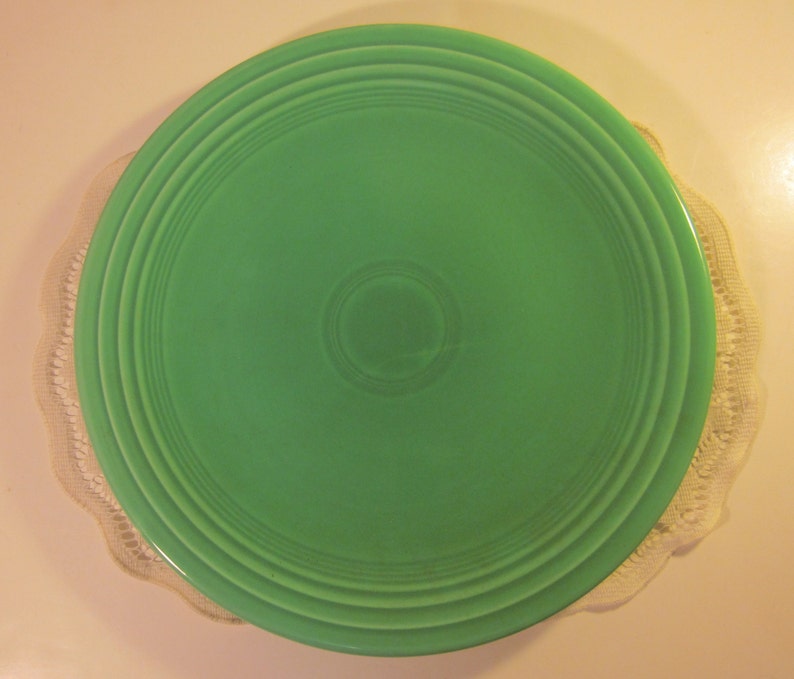 Vintage Green Fiesta Ware Large Serving Platter Etsy