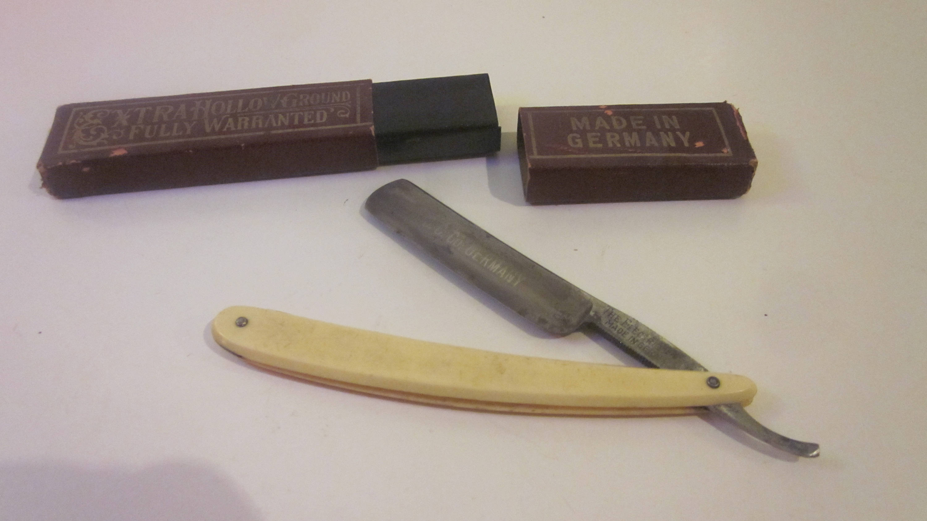 Antique Extra Hollow Ground Straight Razor Made in Germany Etsy