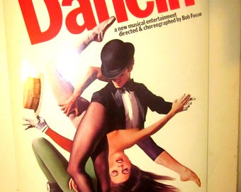 ボブ・フォッシーのダンシン ヴィンテージウィンドウカード 1978年ブロードウェイ公演