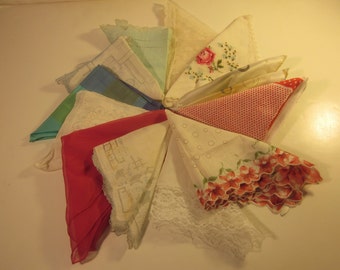 Vintage Assortment of Fine Linen and Cotton Napkins
