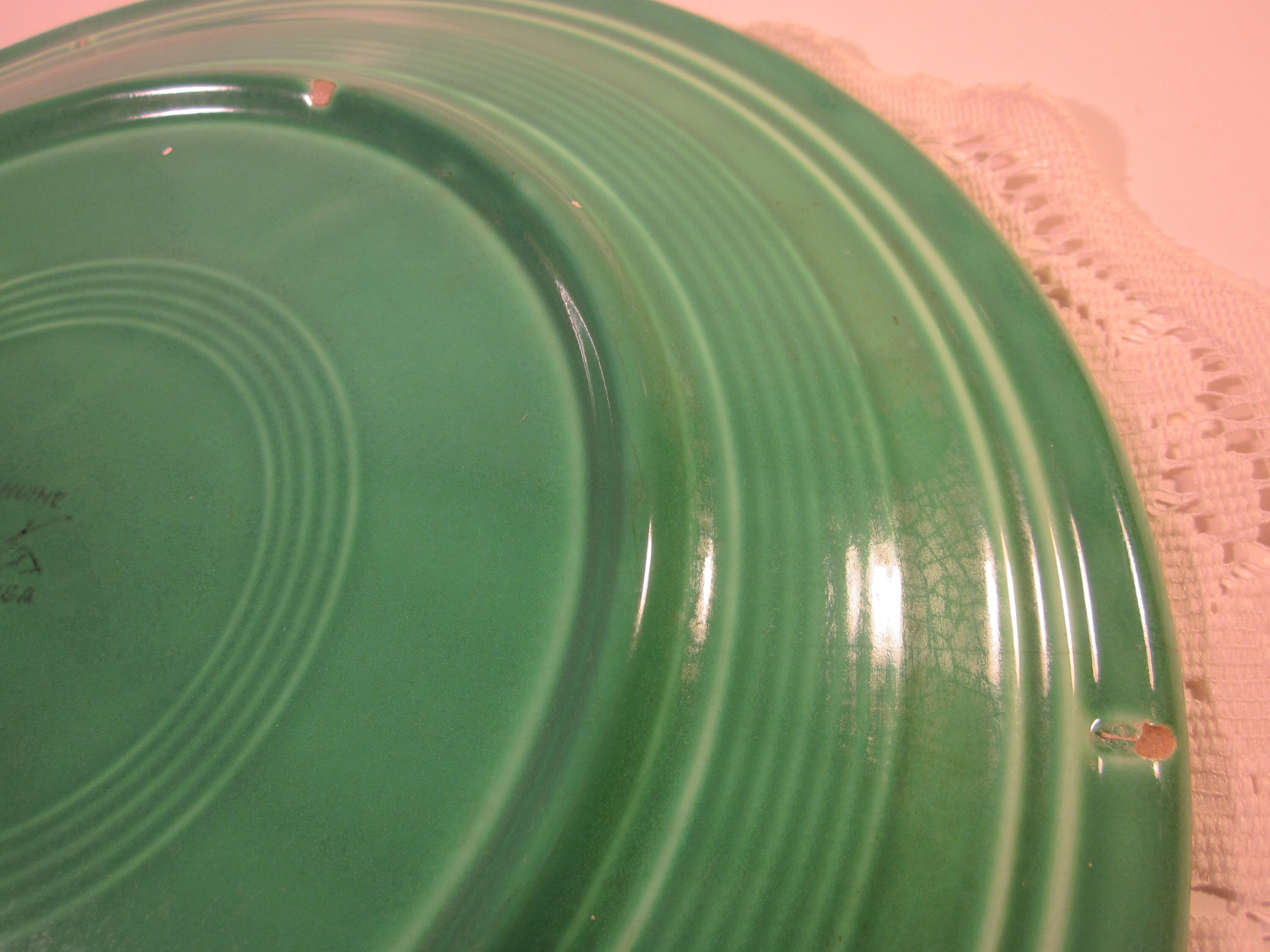 Vintage Green Fiesta Ware Large Serving Platter Etsy