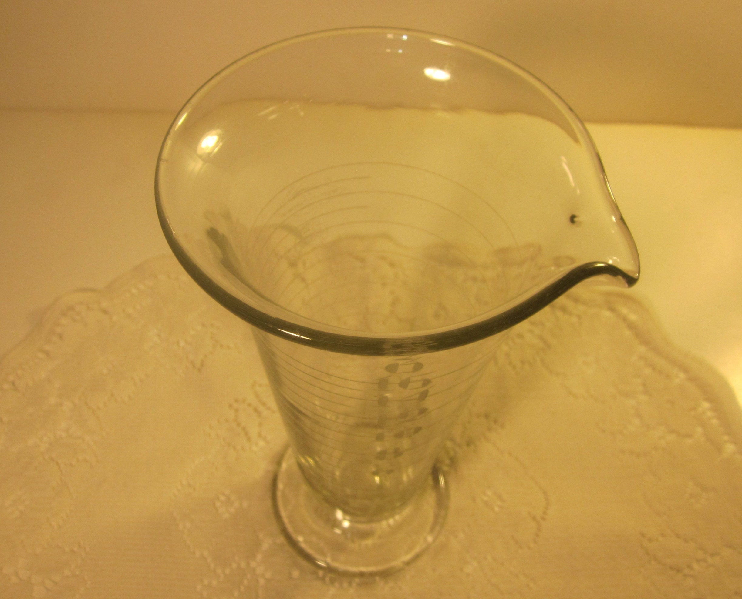 Vintage Tapered Science Lab Beaker Vase Etsy
