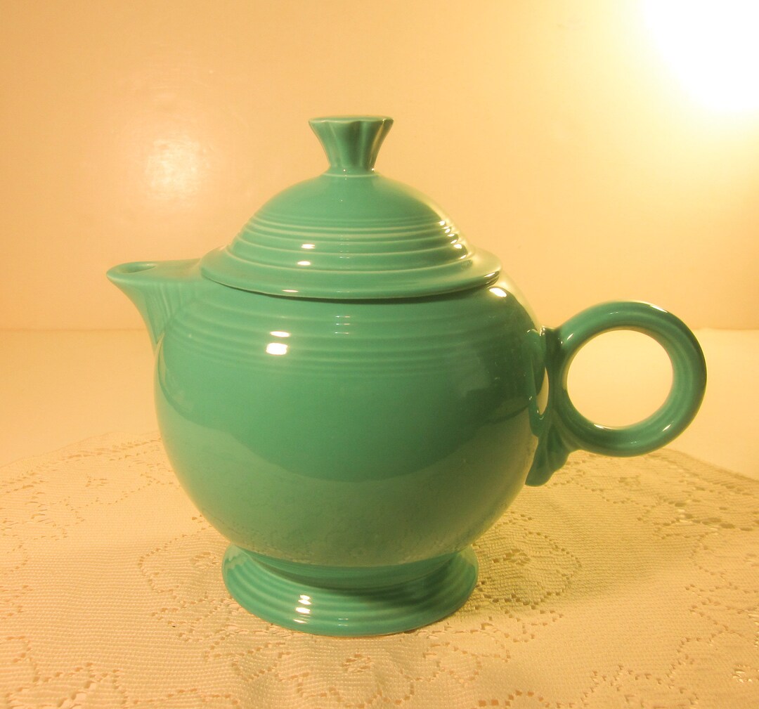 Vintage 1930's Green Fiesta Ware Teapot Etsy