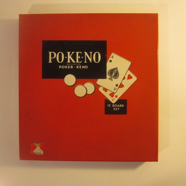 Vintage Po-Ke-No Board Game