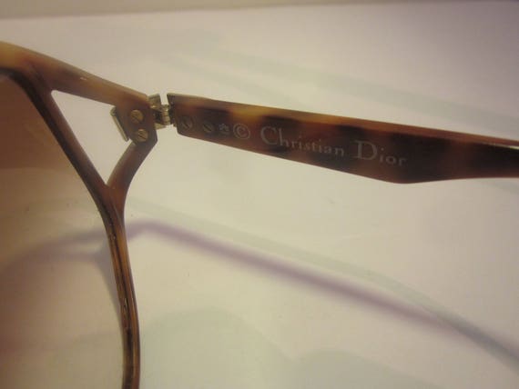 Vintage Classic Oversize Christian Dior Tortoises… - image 3