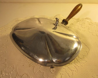 Antique Silver Table Caddy with wooden handle
