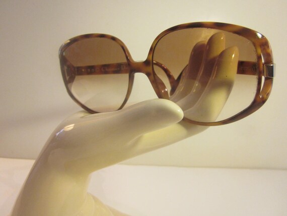 Vintage Classic Oversize Christian Dior Tortoises… - image 2