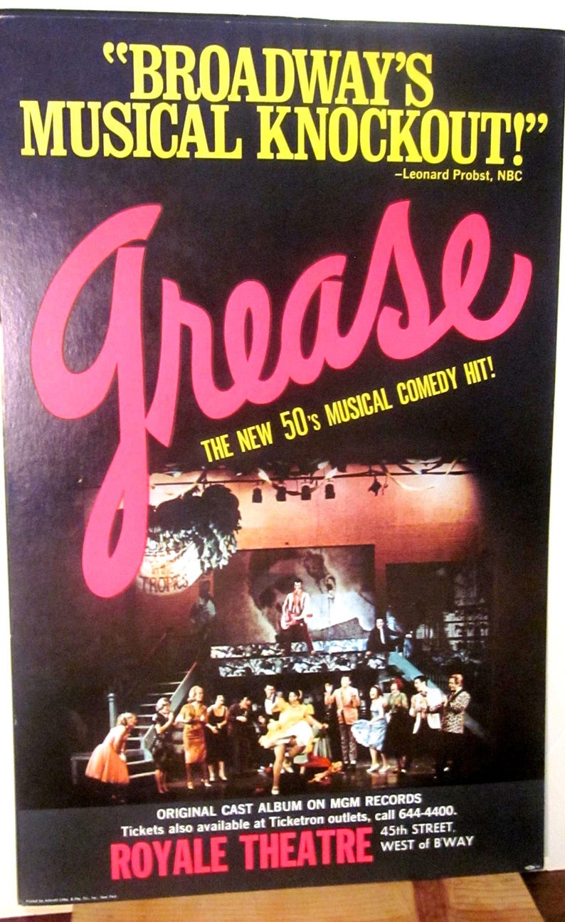 GREASE Original Broadway Show