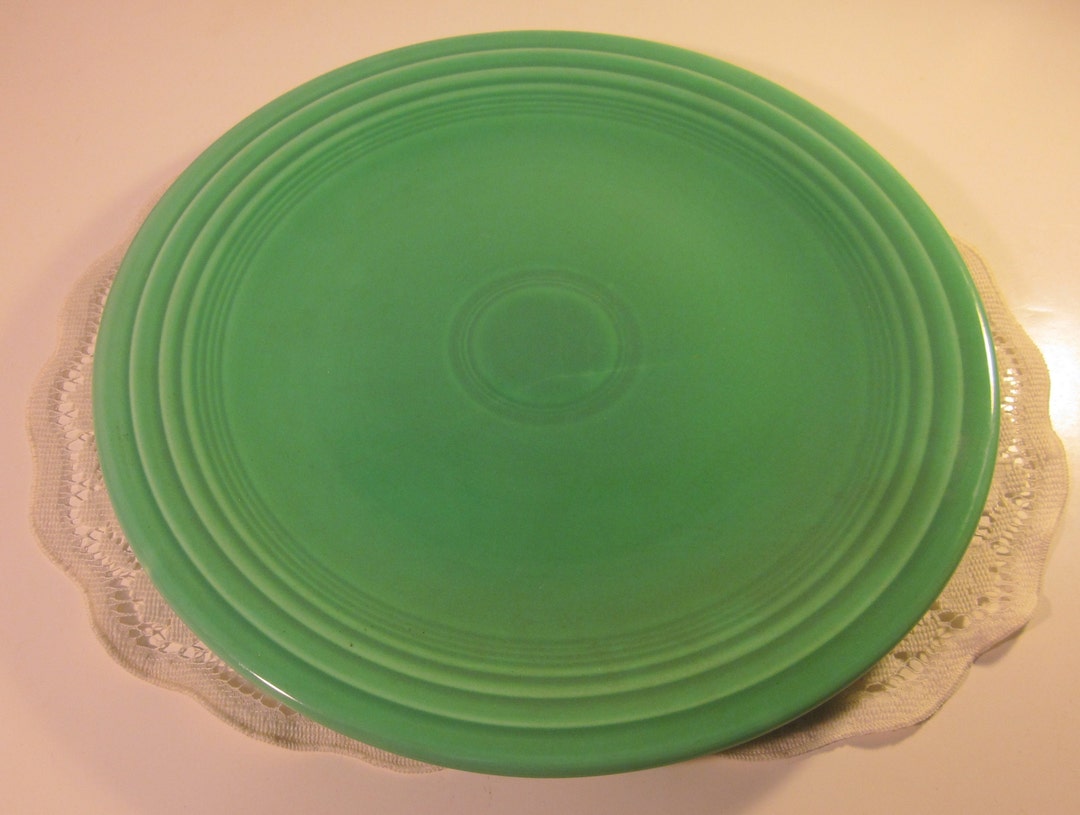 Vintage Green Fiesta Ware Large Serving Platter Etsy