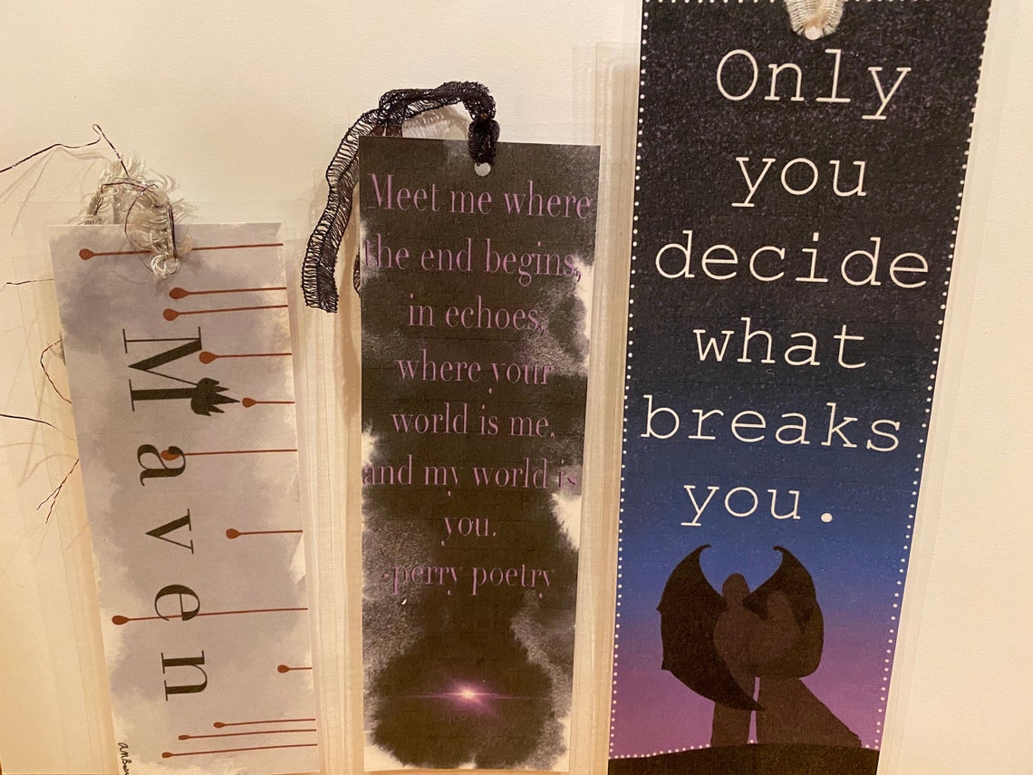 Custom Bookmark with Quote Etsy