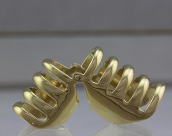 Armor II Articulated Gold Ring - Made To Order