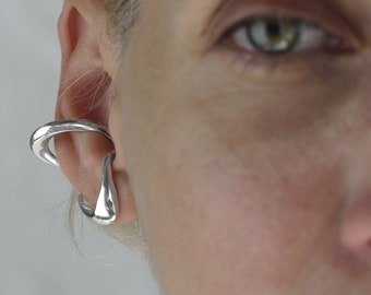 Lamar Silver lobe earrings for pierced ears