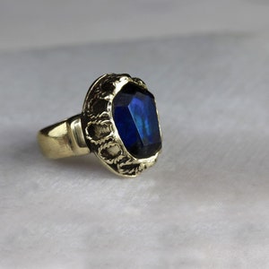 Elizabeth Spectrolite filigree ring made in bronze or sterling silver image 3