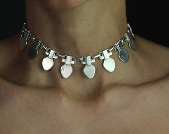 Medea Silver Modernist Necklace