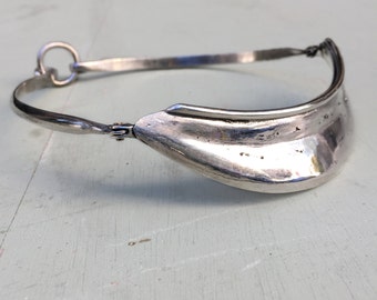 The Armor silver articulated collar - made in solid sterling silver 925 or 18k yellow gold plated silver
