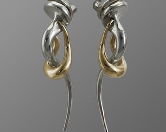 Odyssey Silver And Bronze Earrings