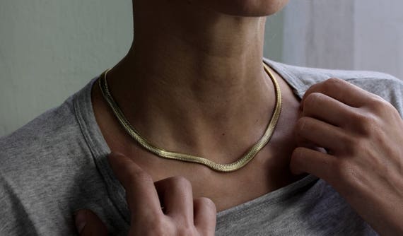 Thick snake chain sale