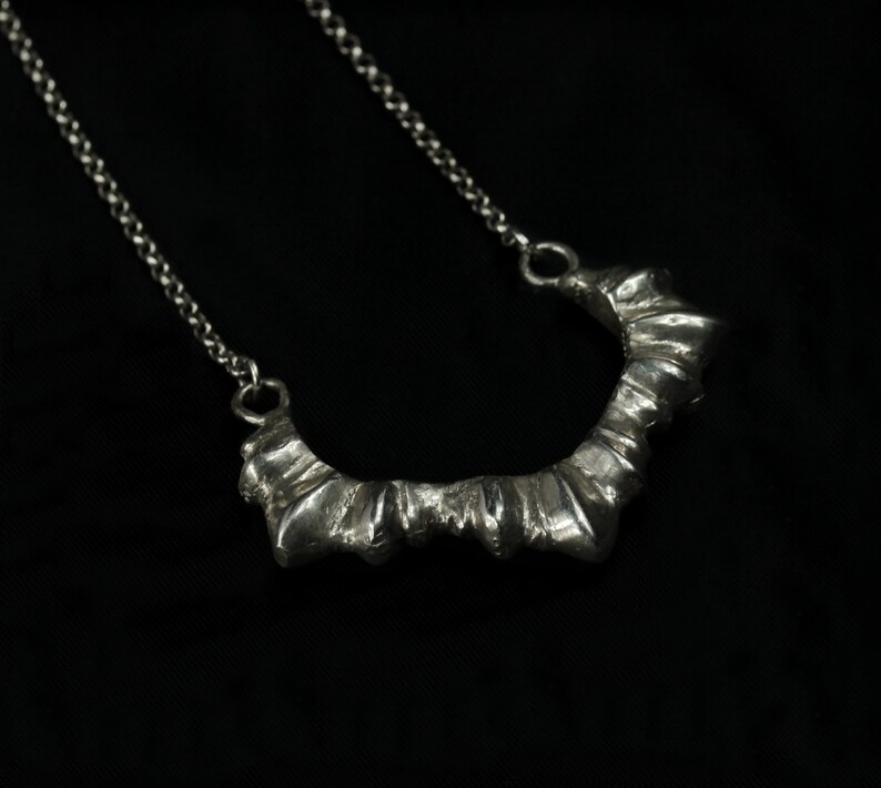 Sun silver choker handcarved statement choker in sterling silver image 4