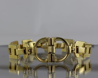 Chloe Bronze Tank Bracelet