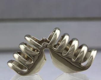 Armor II Articulated Sterling Silver Ring - Made To Order