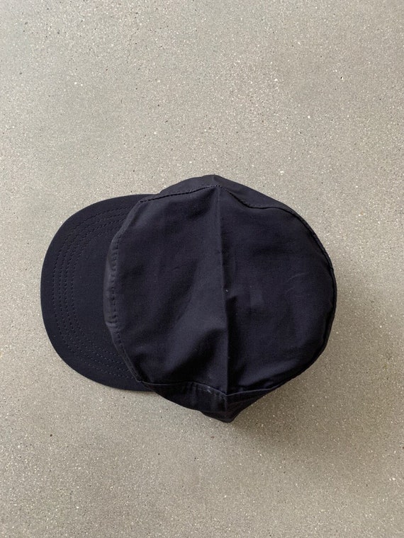 Vintage 1970s USN Military Ball Cap | navy Blue B… - image 9