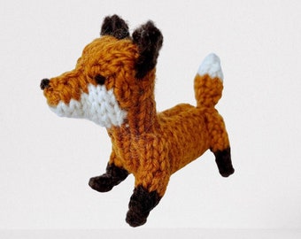 Mini Mr Fox Knitting Pattern PDF