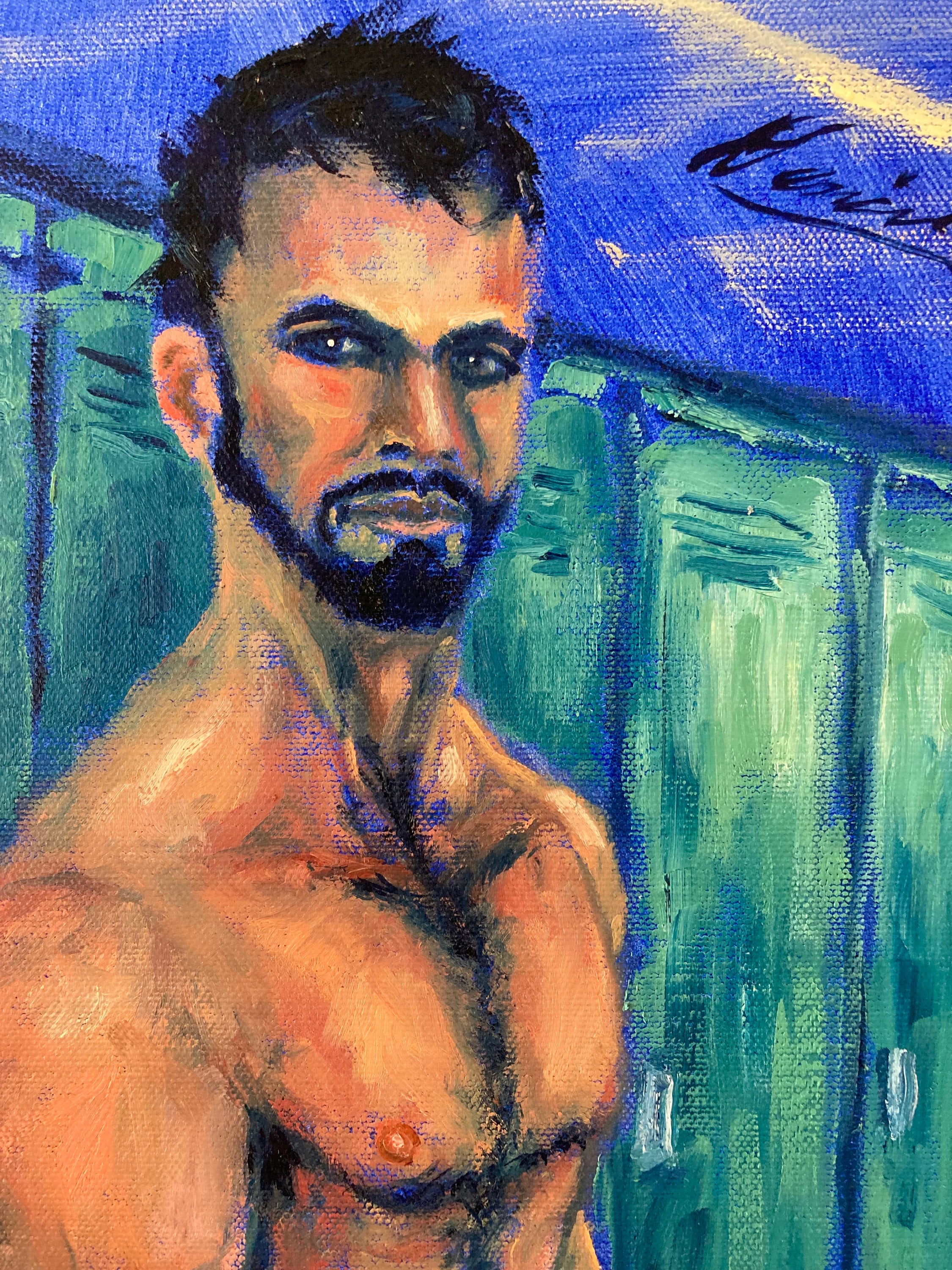Erotic Gay Art Male Nude Homoerotic Art Original Oil Painting by Dan Green - Etsy