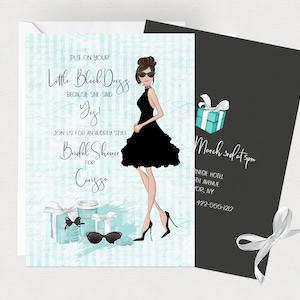 Audrey Hepburn inspiriert Brautparty-Einladung, Benutzerdefinierte Audrey Hepburn Brautparty-Einladung, Audrey Brautparty-Einladungen, einzigartig