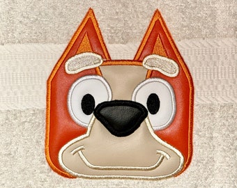 Heeler Pup Hooded Towel Applique Design (4x4 and 5x7) (Digital Download)