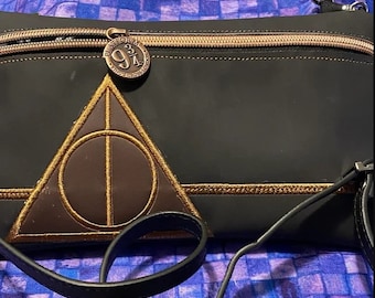 Wizard Triangle Zipper Pouch | Magic Relics Lined Bag |  Pattern for Machine Embroidery | 5x7 | 6x10 Hoop Fantasy Clutch